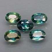 Heated only! 2.58ct blue green Sapphire set from Australia!
