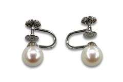 Vintage 14k Screwback Pearl Earrings