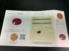 CERTIFIED RED RUBY 5.89 CARATS