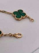 CERTIFIED BRAND NEW 18K YELLOW GOLD CLOVER LEAF BRACELET