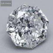 Magnificent High quality  Lab Diamond Octagonal Modified Brilliant Cut, 2.03 CT, VVS2/F