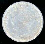 1907 Liberty 'V' Nickel in XF/AU