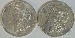 Near Mint 1903-P & 1904-P Morgan Silver Dollars. Scarce