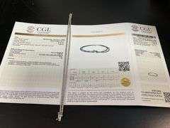 CERTIFIED 14K WHITE GOLD DIAMOND BRACELET