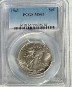 1943 PCGS MS 65 Walking Liberty Half.
