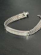 CERTIFIED 14K WHITE GOLD DIAMOND BRACELET