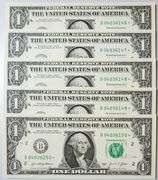 (5) Superb Crisp $1 2021 Star Replacement Notes N.Y.-Consecutive!