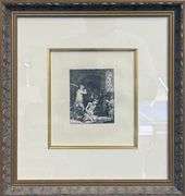 Extremely Rare and Collectible Antique Etching After Rembrandt, c. 1880