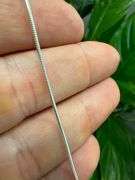 Sterling Silver Magic Snake Chain 1mm Solid 925 Italy New Brazilian Bracelet 7"