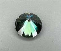 Dazzling 6.5 Deep Emerald Green Moissanite Solitaire