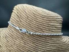 Sterling Silver Diamond-Cut Rope Chain 2mm Solid 925 Italy New Bracelet 8"