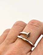 925 Sterling Silver Nail Ring