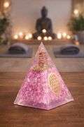 Rose Quartz Spiritual Meditation Pyramid