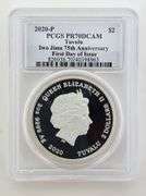 2020-P Tuvalu Iwo Jima 75th Anniversary, PCGS PR70DCAM FDOI