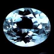 Brilliant 6.50ct oval cut sky blue Topaz