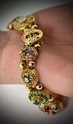 Fabulous Colorful 14K 8.5" Slide Bracelet