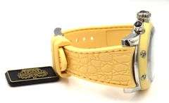 Glam Rock white dial manual watch