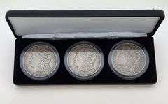 Littleton Set of 1921 P, D, S Morgan Dollars