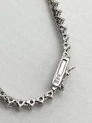 925 Sterling Silver Gratuated Tennis CZ Necklace
