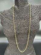 10k Yellow Gold-Hollow Round Box Link Chain 1.8mm Necklace 28"