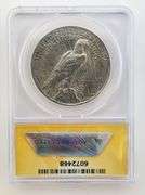 1924 Silver Peace Dollar, ANACS MS60 Details Cleaned