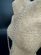 Sterling Silver Italian Oval Ball Bead Chain 4mm 925 Italy Rice Necklace 20"