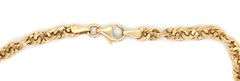 Sparkling 14K YG Variation of a Rope Bracelet