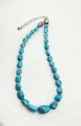 925 Sterling Silver DRT Jay King Turquoise Nugget Beaded Necklace