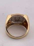 MEN'S CERTIFIED 10K YELLOW GOLD DIAMOND RING