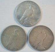 1926-S, 1928-S, & 1935-P Peace Silver Dollars