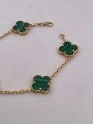CERTIFIED BRAND NEW 18K YELLOW GOLD CLOVER LEAF BRACELET