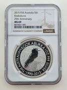 2015-P Australia 1 Dollar 25th Anniversary, NGC MS69
