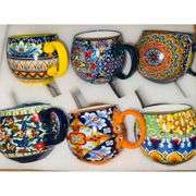 Set of  Boho Porcelain Mugs