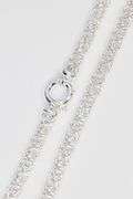 Sterling Silver Byzantine Itailian 6.4mm Wide Necklace Round Pure 925 Link Chain 16"