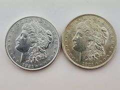 (2) 1921 Morgan Silver Dollars
