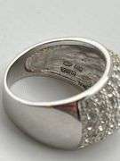 925 Sterling Silver Heart Shape Mandarin Garnet Surrounding With Full CZ Ring.