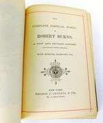 19th C. Complete Poetical Works of Robert Burns Antique Book