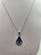 Magnificent Tanzanite Pendent in Silver – GGA Certified, size:18