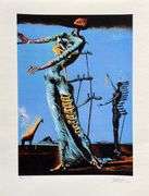Salvador Dali, Burning Giraffe