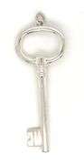 Tiffany & Co large oval key charm pendant