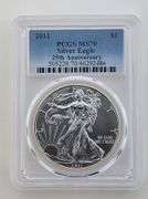 2011 American Silver Eagle, PCGS MS70 "25th Anniversary"