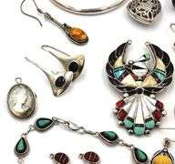 Big group lot of vintage 925 sterling silver mixed jewelry