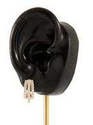 New 1.53ctw Diamond Triple Row Hoop Earrings in 14K