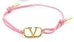 NWT Valentino Pink leather bracelet