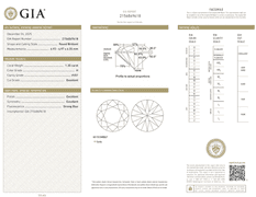 Loose Diamond, 1.30ct, GIA Certified, Triple Excellent, Round Brilliant Cut