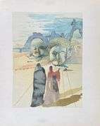 Rare Salvador Dali Original Engraving from The Divine Comedy, Purgatory