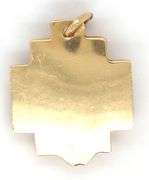 Tasteful 14k YG Religious Pendant with Diamonds