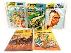 5 Classics Illustrated Vintage Comic Books