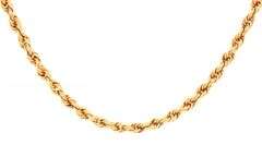 Practical 14K YG Rope Necklace