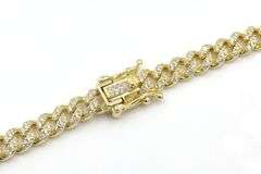 925 Sterling silver Cuban chain cubic zirconia necklace with heart shaped pendant